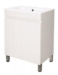 Inter Ceramic Долен шкаф за баня ICP 5981, Inter Ceramic, PVC, бял, с умивалник, 60.4x38x81.5см (5981)