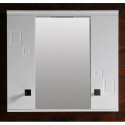 Inter Ceramic Огледален PVC шкаф ICMC 1034-60, Inter Ceramic, с LED осветление, 60x13x55см (1034-60)