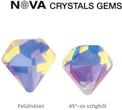 Crystalnails NOVA Crystal Gems Formakő - 5mm gyémántalakú (aurora)