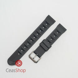  Curea neagra silicon model waffle 22mm - 60212 - ceas-shop