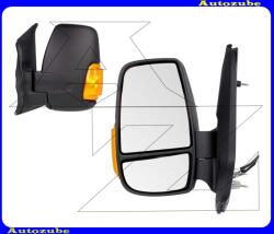 FORD TRANSIT 6 2014.05-2019.04 Visszapillantó tükör bal "RÖVID-karos" kívűlről állítható, domború tükörlappal, sárga irányjelzővel, fekete borítással (kar: 110mm) P32N2514M