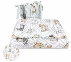 Baby Shop 3 részes ágynemű garnitúra - szürke szafari - babastar