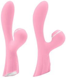  G-pont vibrátor léghullámos csiklóizgatóval Luxe aura - pink 19, 5 cm