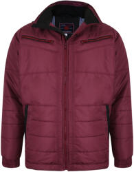 Kam Jeanswear Geaca Quilted Biker Burgundy Din Polyester - 2xl, 3xl, 4xl, 5xl, 6xl, 7xl