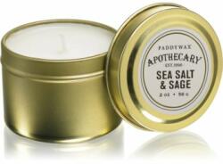 Paddywax Apothecary Sea Salt & Sage illatgyertya alumínium dobozban 56 g