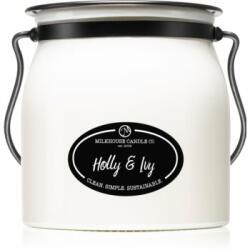 Milkhouse Candle . Creamery Holly & Ivy illatgyertya Butter Jar 454 g