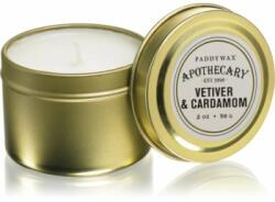 Paddywax Apothecary Vetiver & Cardamom illatgyertya alumínium dobozban 56 g