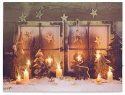 Garthen Falikép karácsonyi ablak 9 Led 30 x 40 cm - kokiskashop