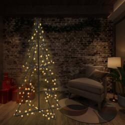 vidaXL Brad Crăciun conic cu 240 LED-uri interior & exterior 115x150cm (51006)