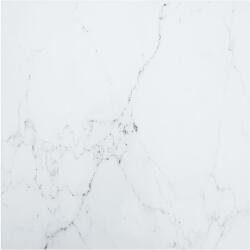 vidaXL Blat masă alb 70x70 cm 6 mm sticlă securizată design marmură (322256)
