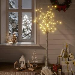 vidaXL Pom de Crăciun, 140 LED-uri, alb cald, 1, 5 m, salcie, int. /ext (328676) - comfy