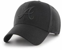 47brand șapcă MLB Atlanta Braves culoarea negru, cu imprimeu 99KK-CAM0CU_99X