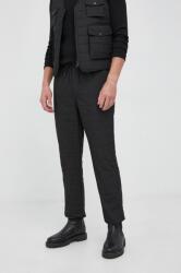 Sisley Pantaloni bărbați, culoarea negru, jogger 9BY8-SPM0RK_99X