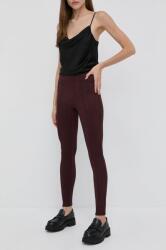 Spanx Pantaloni femei, culoarea maro, material neted 9BY8-LGD04F_88X