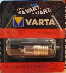 VARTA 757 elemlámpa izzó 2, 8V 0, 85A BL1