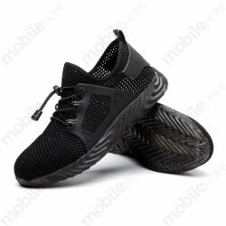 MH Protect Légáteresztő munkavédelmi cipő - Fekete (45-ös méret)