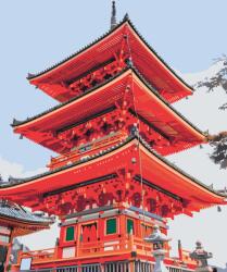  Festés számok szerint - Senso-ji-palota 2 Méret: 40x50cm, Keretezés: Keret nélkül (csak a vászon)