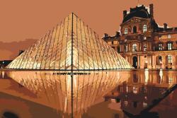  Festés számok szerint - Louvre múzeum Méret: 40x60cm, Keretezés: Keret nélkül (csak a vászon)