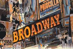  Festés számok szerint - Broadway Méret: 40x60cm, Keretezés: Keret nélkül (csak a vászon)
