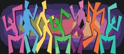  Festés számok szerint - Színes tánc Méret: 40x60cm, Keretezés: Keret nélkül (csak a vászon)
