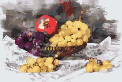  Festés számok szerint - Gyümölcs tálban Méret: 40x60cm, Keretezés: Keret nélkül (csak a vászon)