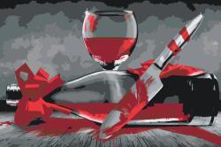  Festés számok szerint - Véres bor Méret: 40x60cm, Keretezés: Keret nélkül (csak a vászon)