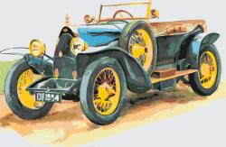 Festés számok szerint - Bugatti Méret: 40x60cm, Keretezés: Keret nélkül (csak a vászon)