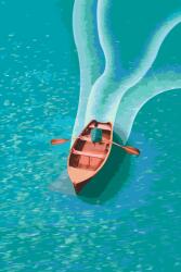  Festés számok szerint - Csónakázás a tengeren Méret: 40x60cm, Keretezés: Keret nélkül (csak a vászon)