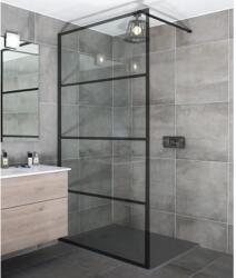 Water Fun Walk-in || Black zuhanyfal 140, 200cm, 8mm, NANO (WIB-1400) - zuhanykabinpont