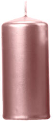 PartyDeco Rosegold pillar candle 12x6 cm