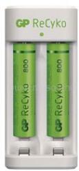 GP Batteries GP Eco E211 Akkutöltő + 2×AAA GP ReCyko 800 (B51211) (B51211)
