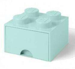LEGO® Cutie de depozitare LEGO® 4 - cu sertar aqua 250 x 250 x 180 mm (SL40051742)