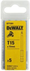 DEWALT Set 5 biti DeWALT DT7291 de torsiune Torx T15 70mm (DT7291) - yalco