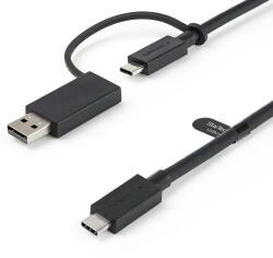 StarTech Cablu de date Startech USBCCADP, USB-C - USB-C + USB-A, 1m, Black (USBCCADP)