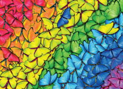 EUROGRAPHICS 8051-5603 - Butterfly Rainbow - 1000 db-os puzzle fém dobozban (8051-5603)