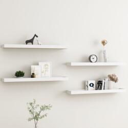 vidaXL Rafturi de perete Loggia, 4 buc. , alb și stejar, 80x15x4 cm MDF (330236) Raft