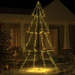 vidaXL Brad Crăciun conic 360 LED-uri, 143x250 cm, interior & exterior (328591) - vidaxl