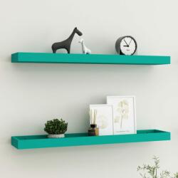 vidaXL Rafturi de perete Loggia, 2 buc. , albastru, 80x15x4 cm, MDF (330239) Raft