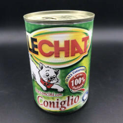 LECHAT 400g Nyúlhúsos konzerv felnőtt macskák részére
