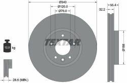 TEXTAR Disc frana TEXTAR PRO+ 92230305 (92230305)