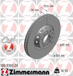 ZIMMERMANN Disc frana ZIMMERMANN COAT Z 100.3303. 20 (100.3303.20)