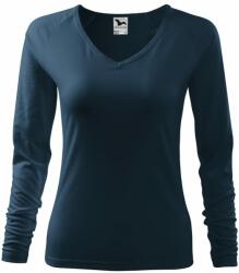 MALFINI Női hosszú újjú póló Elegance - Tengerészkék | XL (1270216)