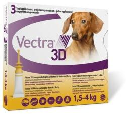 Ceva Vectra 3D pipete antiparazitare pentru caini 1.5-4 kg (3 pipete)