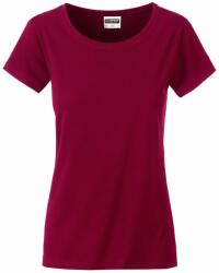 James & Nicholson Tricou clasic de damă din bumbac organic 8007 - Vin | XL (1-8007-1754869)