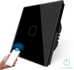 Smarthugo 1 Körös Fekete Wifi Villanykapcsoló (sh120102)