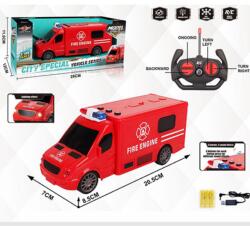 Magic Toys RC Távirányítós tűzoltó kisbusz fény és hang effektekkel 1:18 (MKL542264)