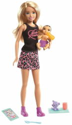 Mattel Barbie -Szőke bébiszitter kisbabával