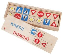 Fakopáncs Domino társasjáték gyerekeknek KRESZ táblás 0145 (0145)