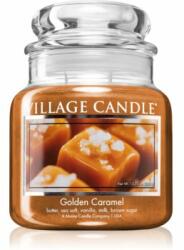 Village Candle Golden Caramel lumânare parfumată (Glass Lid) 389 g
