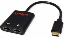 Roline Adapter USB C - 2xC, Audio + PD (12.03.3219)
